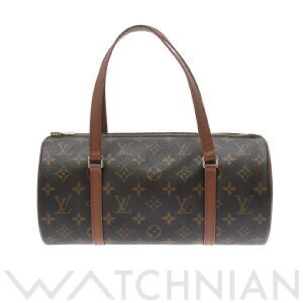 Louis Vuitton Monogram Papillon Brown Canvas Pigskin Handbag